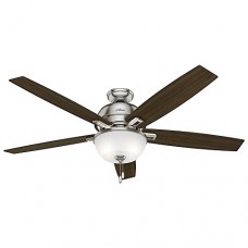 Hunter 54172 60" Donegan Ceiling Fan with Light  Brushed Nickel - B01CDFZM0W